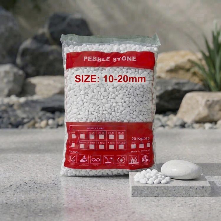 white pebble Stones 10-20mm
